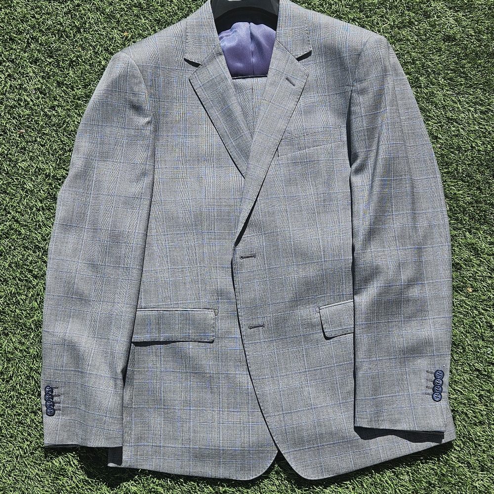Abito Sartoriale Mattarazi Uomu 2pc Men's Suit Size 54 GRAY Super 150's